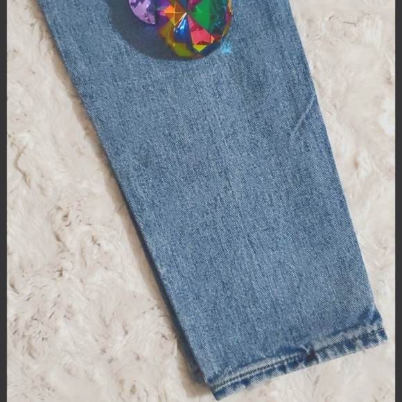 CHIC by H-I-S High rise 'Mom Jeans' 80s size 10 tall retro thick denim - Picture 11 of 13